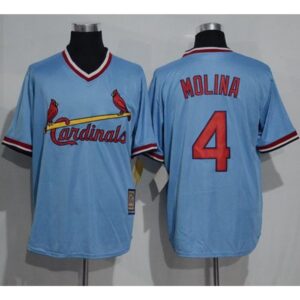 686324e05ff05_1 Cardinals #4 Yadier Molina Blue Cooperstown Throwback Stitched MLB Jersey