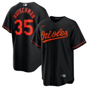 686324f9eda77_1 Youth Baltimore Orioles #35 Adley Rutschman Black Cool Base Stitched Baseball Jersey