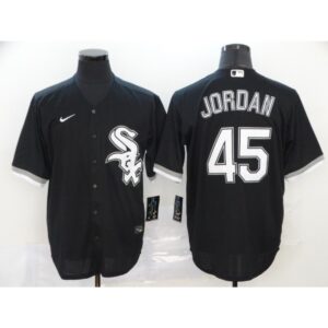 68632580b9d35_1 Men's Chicago White Sox #45 Michael Jordan Black Cool Base Stitched MLB Jersey