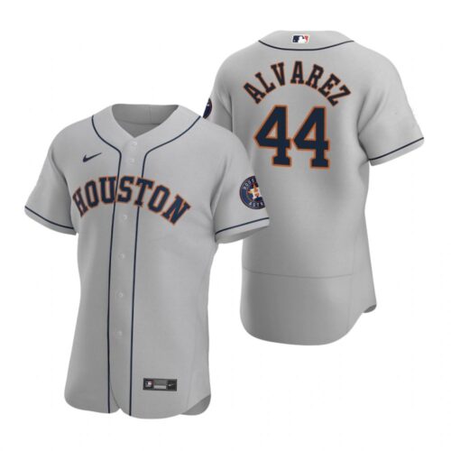 686326119cd21_1 Men's Houston Astros #44 Yordan Alvarez Gray Flex Base Stitched Jersey