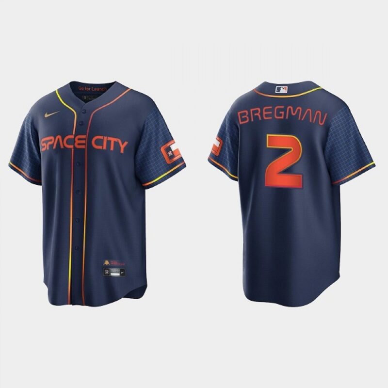 68632617b88e5_1 Men's Houston Astros #2 Alex Bregman 2022 Navy City Connect Cool Base Stitched Jersey