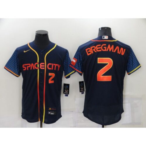 6863261abb48a_1 Men's Houston Astros #2 Alex Bregman 2022 Navy City Connect Flex Base Stitched Baseball Jersey