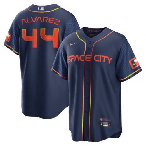 6863264bbeee4_1 Men's Houston Astros #44 Yordan Alvarez 2022 Navy City Connect Cool Base Stitched Jersey