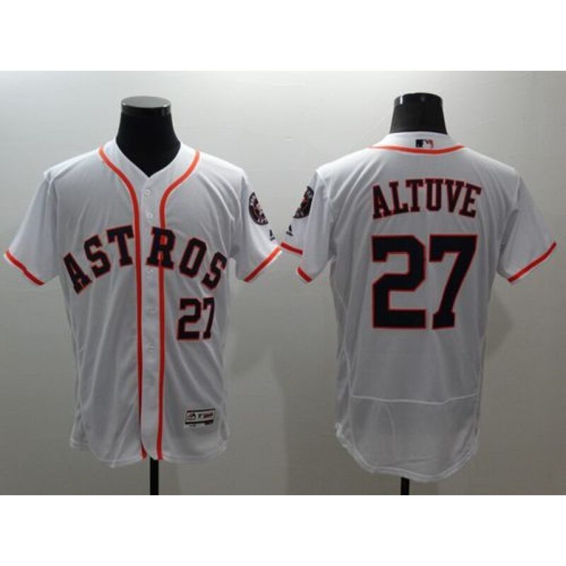 6863266a2b48d_1 Astros #27 Jose Altuve White Flexbase Authentic Collection Stitched MLB Jersey