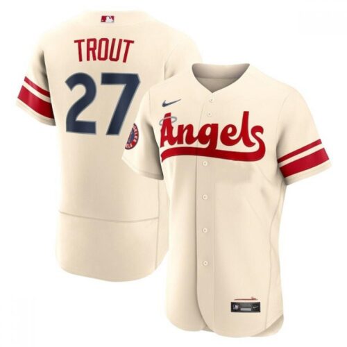 68632684c7507_1 Men's Los Angeles Angels #27 Mike Trout 2022 Cream City Connect Flex Base Stitched Jersey