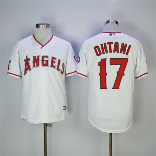 6863269c0b95e_1 Men's Los Angeles Angels #17 Shohei Ohtani White Cool Base Stitched MLB Jersey