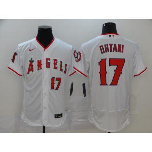 6863269f77e30_1 Men's Los Angeles Angels #17 Shohei Ohtani 2020 White Flex Base Stitched MLB Jersey