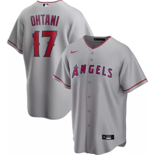 686326af49bae_1 Men's Los Angeles Angels #17 Shohei Ohtani Grey Cool Base Stitched Jersey