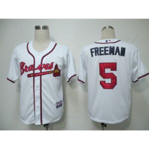6863270fc47b5_1 Braves #5 Freddie Freeman White Cool Base Stitched MLB Jersey