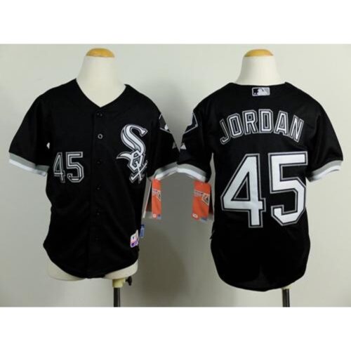 68632788aff70_1 White Sox #45 Michael Jordan Black Cool Base Stitched Youth MLB Jersey
