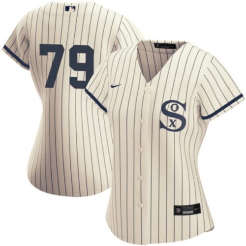686327b14151d_1 Women's Chicago White Sox #79 Jose Abreu 2021 Cream/Navy Name&Number Field of Dreams Cool Base Stitched Jersey(Run Small)