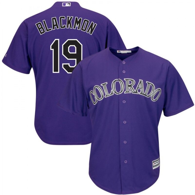 686327eb0f47e_1 Men's Colorado Rockies #19 Charlie Blackmon Purple Cool Base Stitched MLB Jersey
