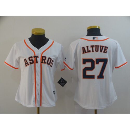 6863282d05bff_1 Women's Houston Astros #27 Jose Altuve White Cool Base Stitched MLB Jersey(Run Small)
