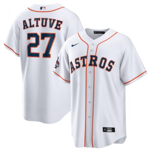 6863283263910_1 Youth Houston Astros #27 Jose Altuve White 2022 World Series Champions Home Stitched BaseballJersey