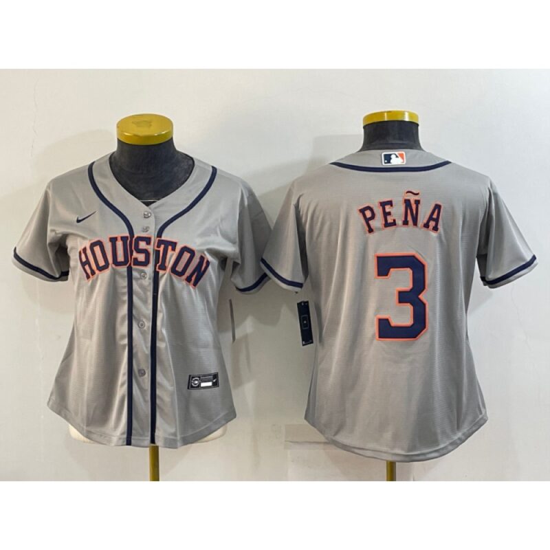 68632850463f4_1 Youth Houston Astros #3 Jeremy Pena Gray Cool Base Stitched Jersey