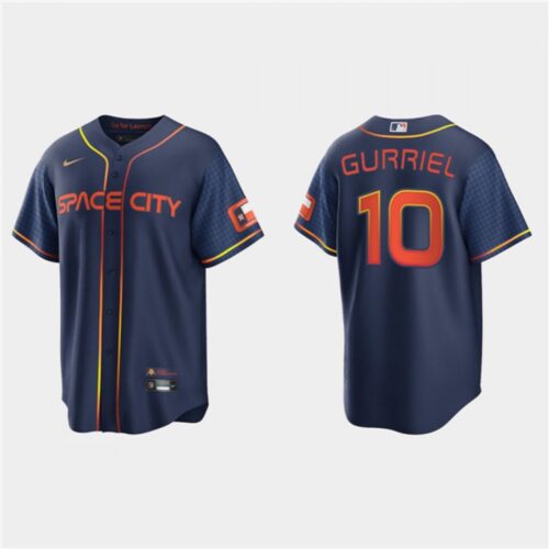 686328660665a_1 Youth Houston Astros #10 Yuli Gurriel 2022 Navy City Connect Stitched Jersey