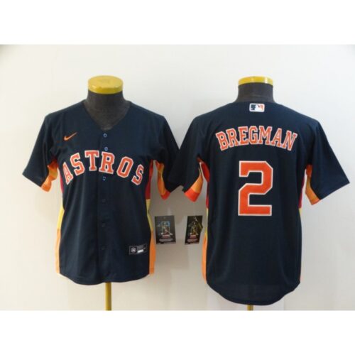 6863287a9ea31_1 Women's Houston Astros #2 Alex Bregman 2020 Navy Cool Base Stitched MLB Jersey(Run Small)