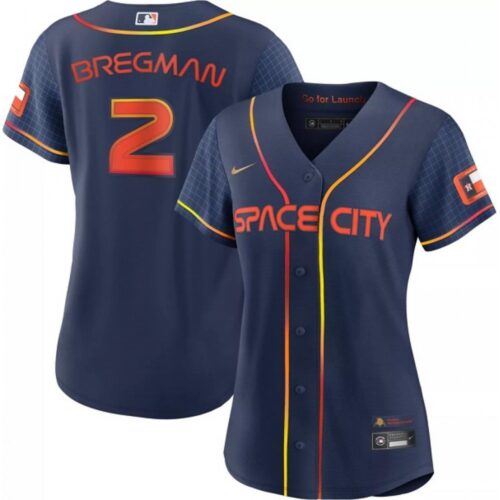6863287f9ee27_1 Women's Houston Astros #2 Alex Bregman 2022 Navy City Connect Stitched Jersey(Run Small)