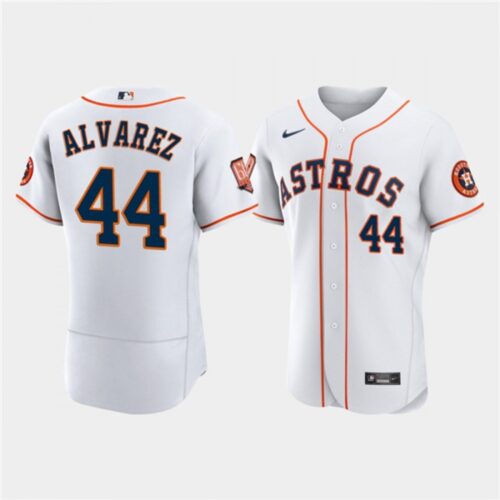 686328ad4d8c0_1 Men's Houston Astros #44 Yordan Alvarez White 60th Anniversary Flex Base Stitched Baseball Jersey