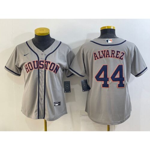 686328b2a3148_1 Women's Houston Astros #44 Yordan Alvarez Gray Cool Base Stitched Baseball Jersey(Run Small)