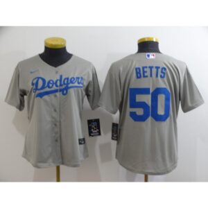 686328f5bc860_1 Women's Los Angeles Dodgers #50 Mookie Betts Grey Cool Base Stitched MLB Jersey(Run Small)