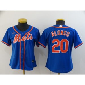 6863290a3d587_1 Women's New York Mets #20 Pete Alonso Blue Cool Base Stitched MLB Jersey(Run Small)