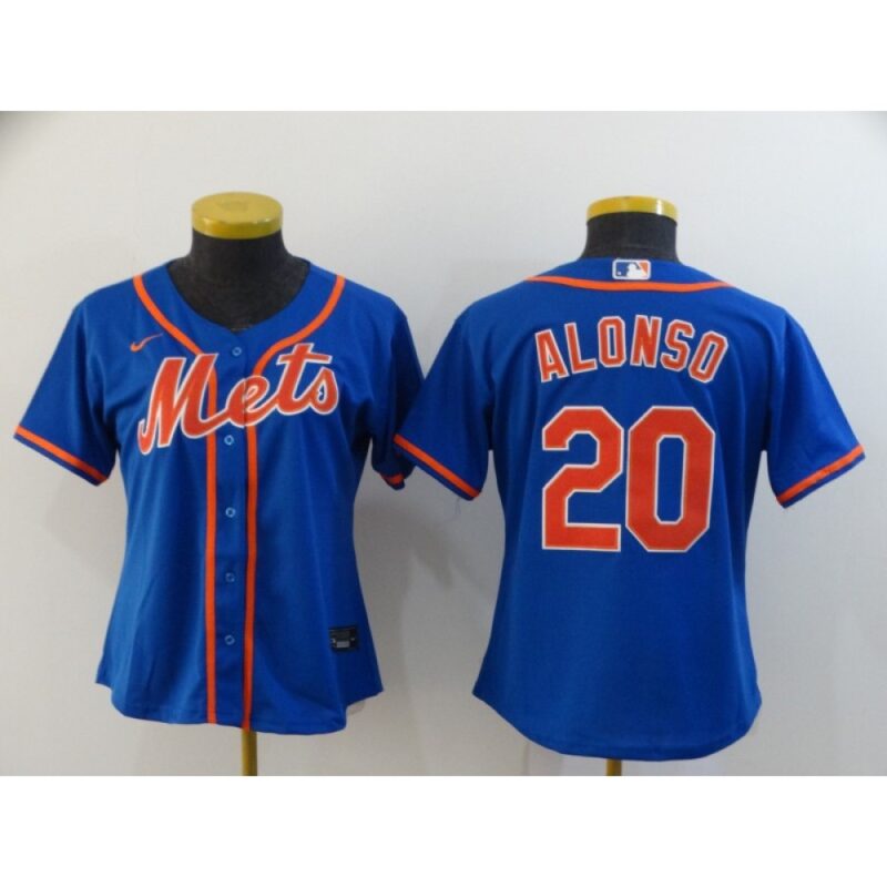 6863290a3d587_1 Women's New York Mets #20 Pete Alonso Blue Cool Base Stitched MLB Jersey(Run Small)