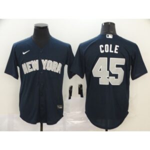 6863291fbc7e7_1 Men's New York Yankees #45 Gerrit Cole Navy Cool Base Stitched MLB Jersey