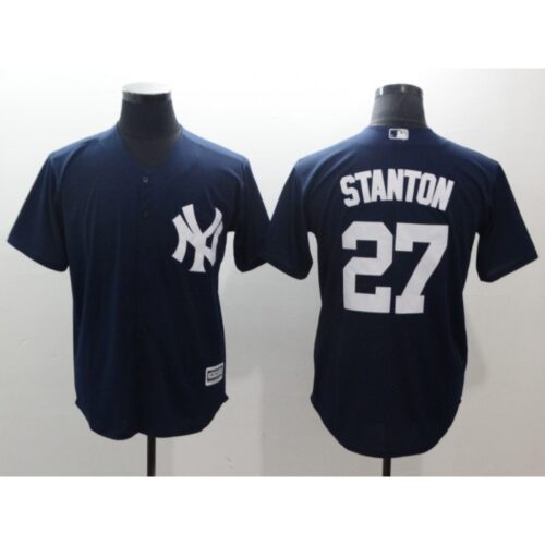 6863292901119_1 Men's New York Yankees #27 Giancarlo Stanton Navy Cool Base Stitched MLB Jersey