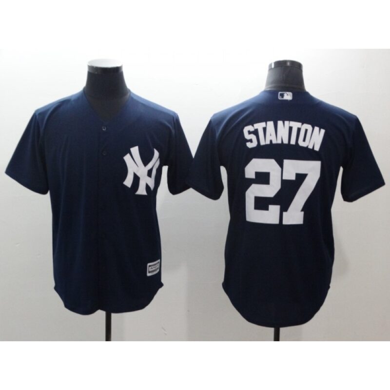 6863292901119_1 Men's New York Yankees #27 Giancarlo Stanton Navy Cool Base Stitched MLB Jersey