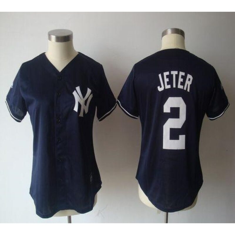 68632935b8190_1 Yankees #2 Derek Jeter Navy Blue Women's Fashion Stitched MLB Jersey