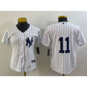 686329415cc76_1 Women's New York Yankees #11 Anthony Volpe White Cool Base Stitched Jersey(Run Small)