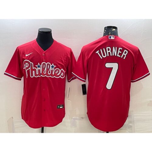 68632955c8913_1 Men's Philadelphia Phillies #7 Trea Turner Red Cool Base Stitched Baseball Jersey