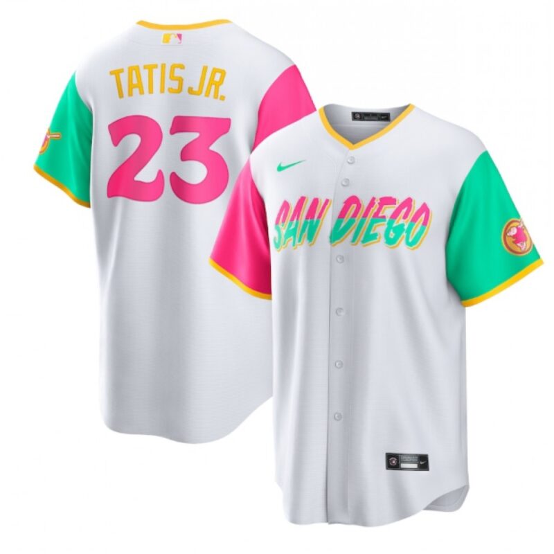 6863296966a51_1 Youth San Diego Padres #23 Fernando Tatis Jr. 2022 White City Connect Stitched Baseball Jersey