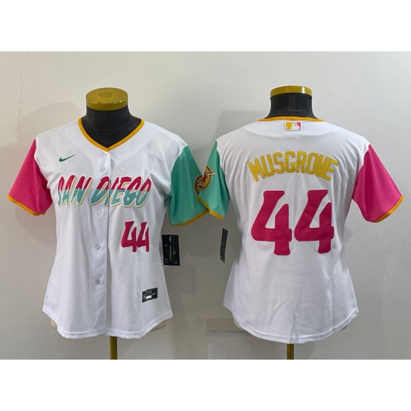 6863298d6e00e_1 Youth San Diego Padres #44 Joe Musgrove 2022 White City Connect Stitched Baseball Jersey