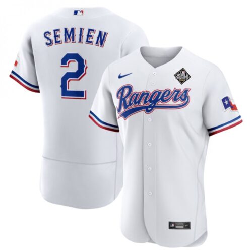 686329cc930bc_1 Men's Texas Rangers #2 Marcus Semien White 2023 World Series Flex Base Stitched Baseball Jersey
