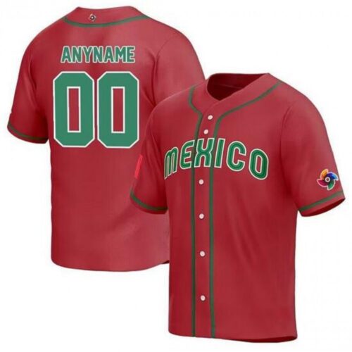 686329f36b92e_1 Youth Mexico Baseball ACTIVE PLAYER Custom 2023 Red World Baseball Classic Stitched Baseball Jersey