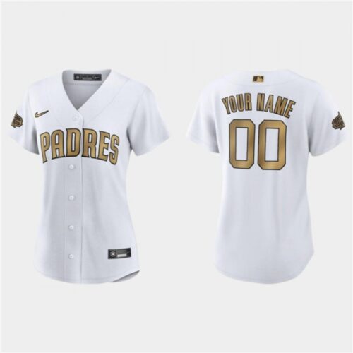 68632a06e063c_1 Women's San Diego Padres ACTIVE Player Custom 2022 All-Star White Stitched Baseball Jersey(Run Small)