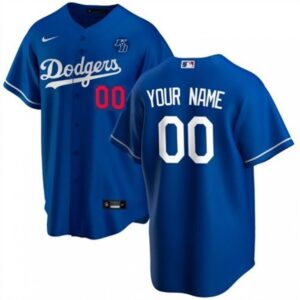 68632a1c29f27_1 Youth Los Angeles Dodgers Customized Blue With KB Patch Stitched MLB Jersey