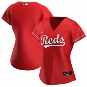 68632a2d159a5_1 Women's Cincinnati Reds ACTIVE PLAYER Custom Red Stitched Jersey(Run Small)