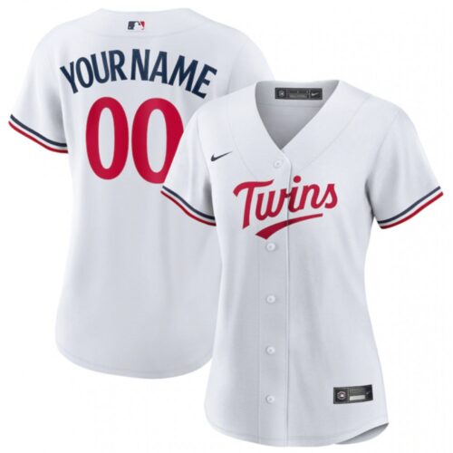 68632a34e52f7_1 Women's Minnesota Twins ACTIVE Player Custom White Stitched Jersey(Run Small)