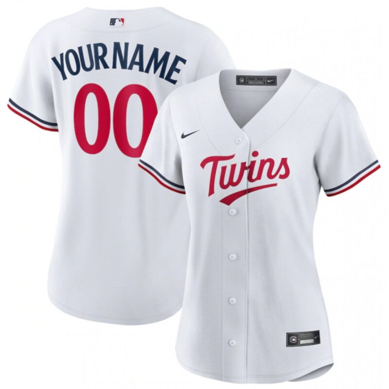 68632a34e52f7_1 Women's Minnesota Twins ACTIVE Player Custom White Stitched Jersey(Run Small)