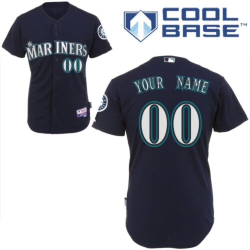 68632ae678eac_1 Mariners Customized Authentic Black Cool Base MLB Jersey