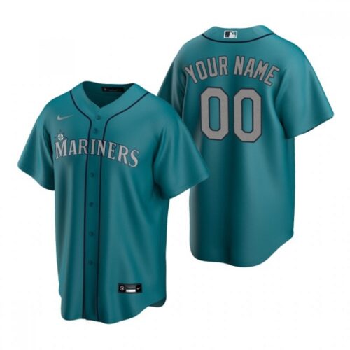 68632aede7491_1 Men's Seattle Mariners ACTIVE PLAYER Custom Aqua Cool Base Stitched Jersey