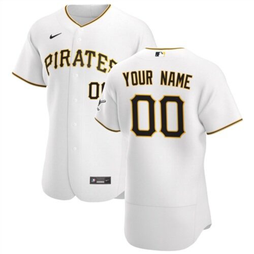 68632b3bbd451_1 Men's Pittsburgh Pirates White Customized Stitched MLB Jersey