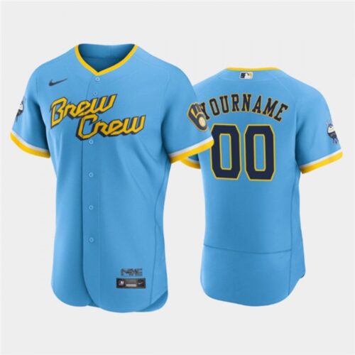 68632b4d9d0d4_1 Men's Milwaukee Brewers ACTIVE Player Custom Powder Blue 2022 City Connect Flex Base Stitched MLB Jersey