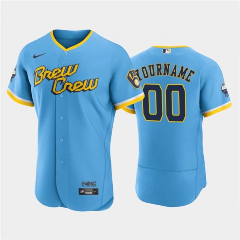 68632b4d9d0d4_1 Men's Milwaukee Brewers ACTIVE Player Custom Powder Blue 2022 City Connect Flex Base Stitched MLB Jersey