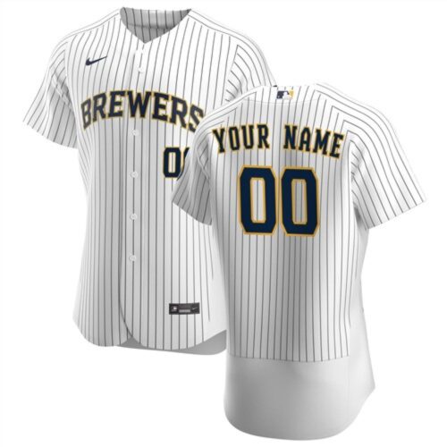 68632bf06fec1_1 Men's Milwaukee Brewers White Customized Stitched MLB Jersey