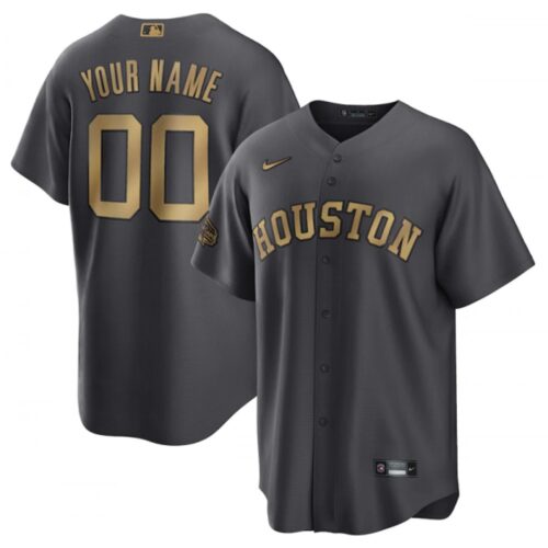 68632c8ad0801_1 Men's Houston Astros ACTIVE Player Custom 2022 All-Star Charcoal Cool Base Stitched Baseball Jersey