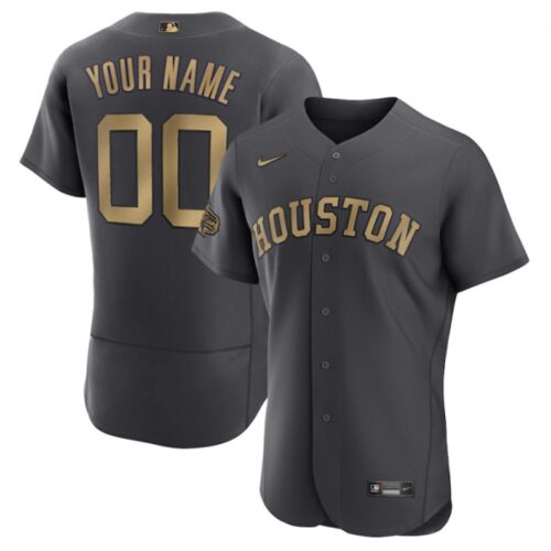 68632c8d78f1c_1 Men's Houston Astros ACTIVE Player Custom 2022 All-Star Charcoal Flex Base Stitched Baseball Jersey